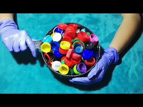 Как сделать пластиковую миску из крышек от бутылок