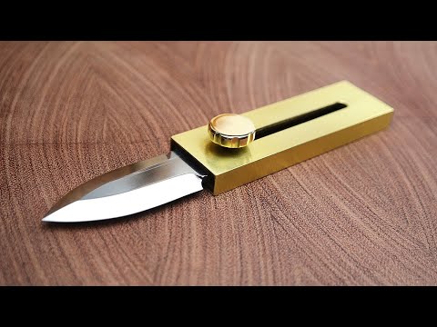 Карманный нож с фронтальным выбросом лезвия