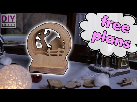 Необычная новогодняя статуэтка из фанеры своими руками